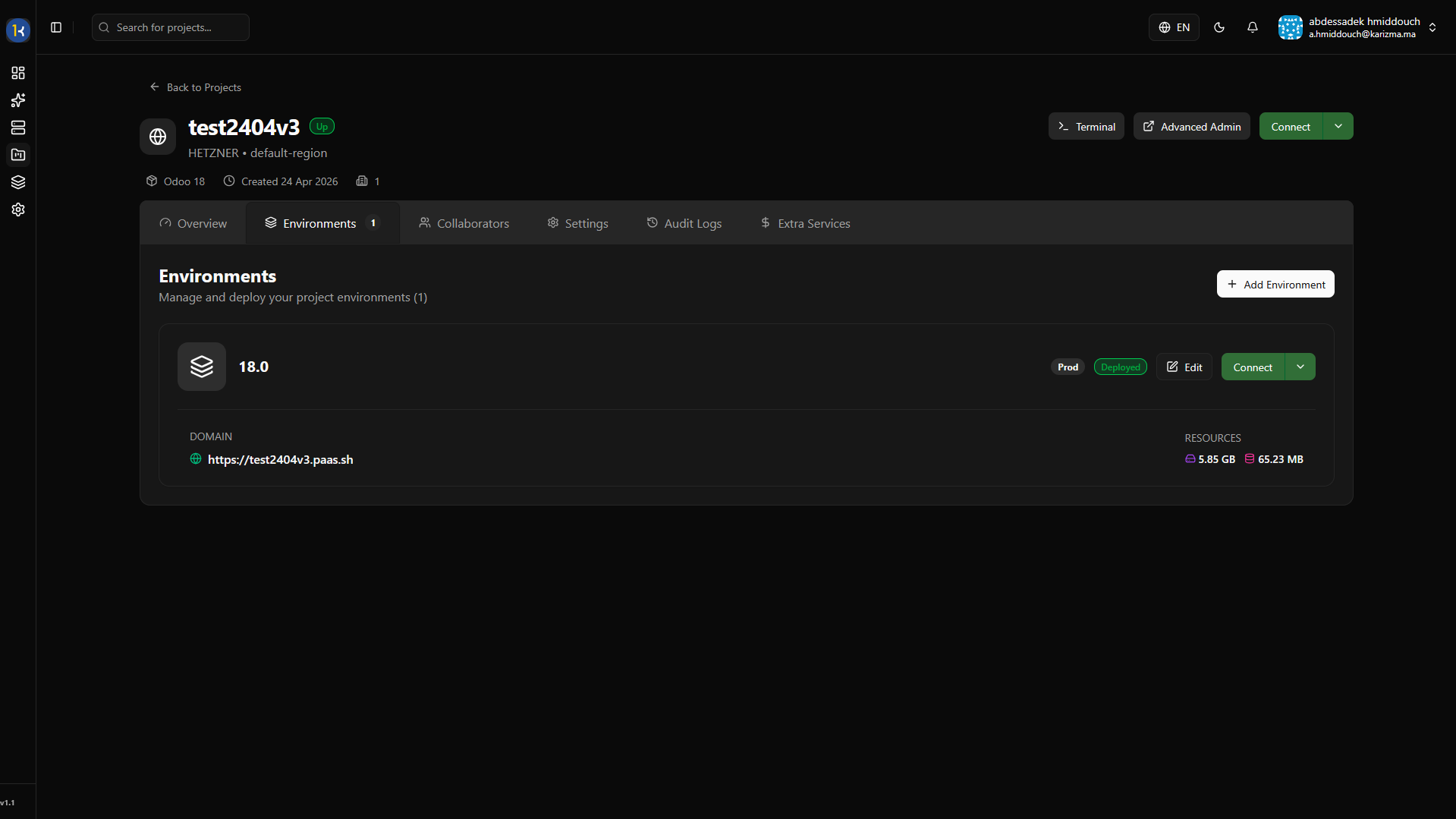Project Environments