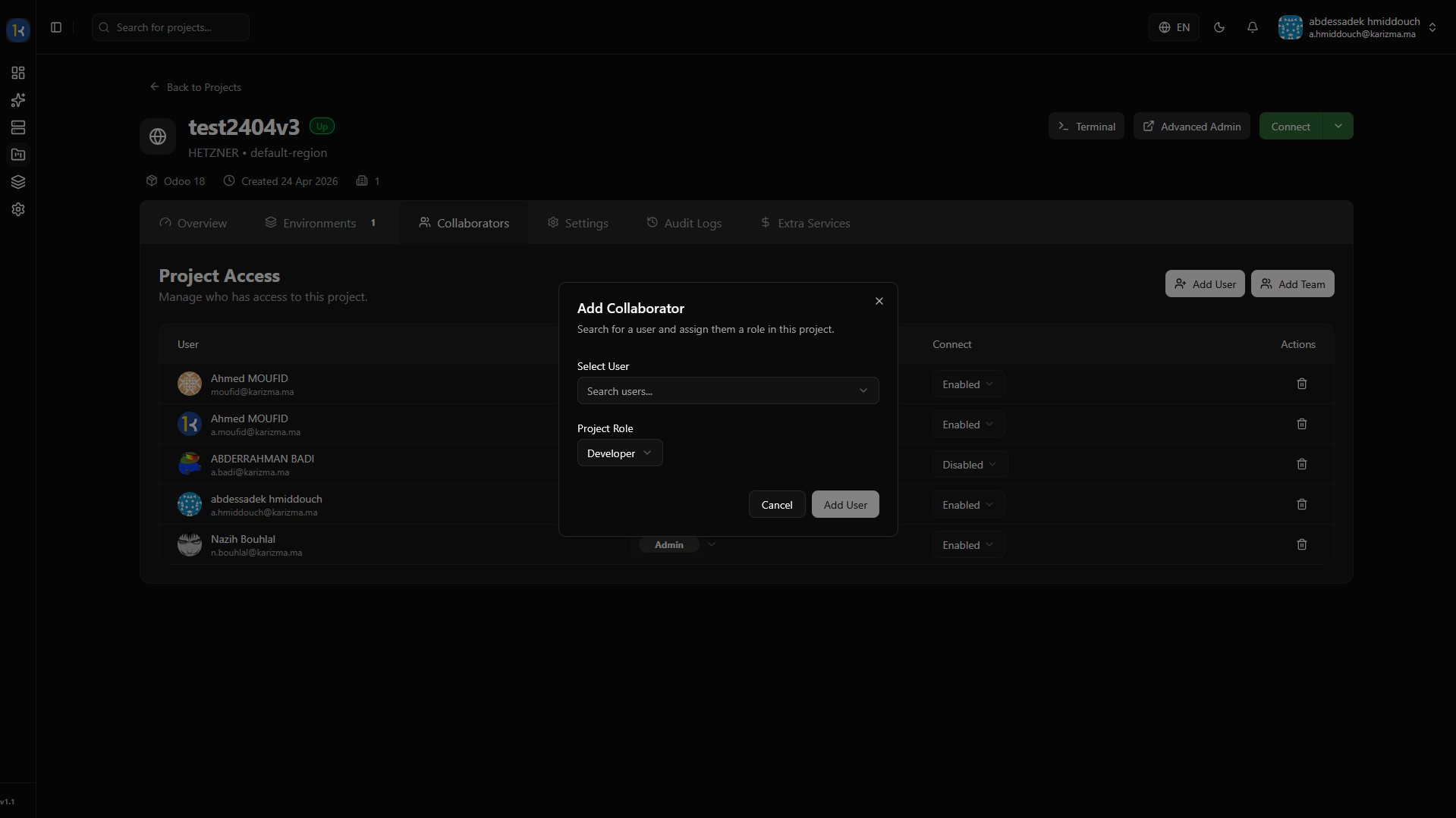 Fill User Information