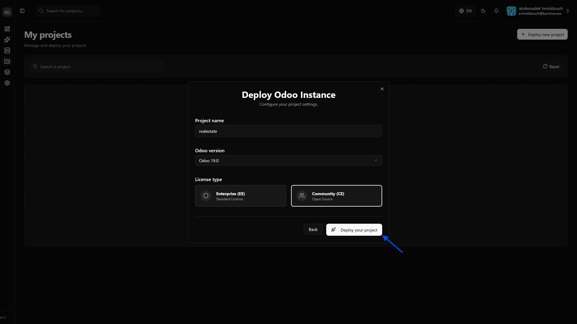 Project Configuration Details