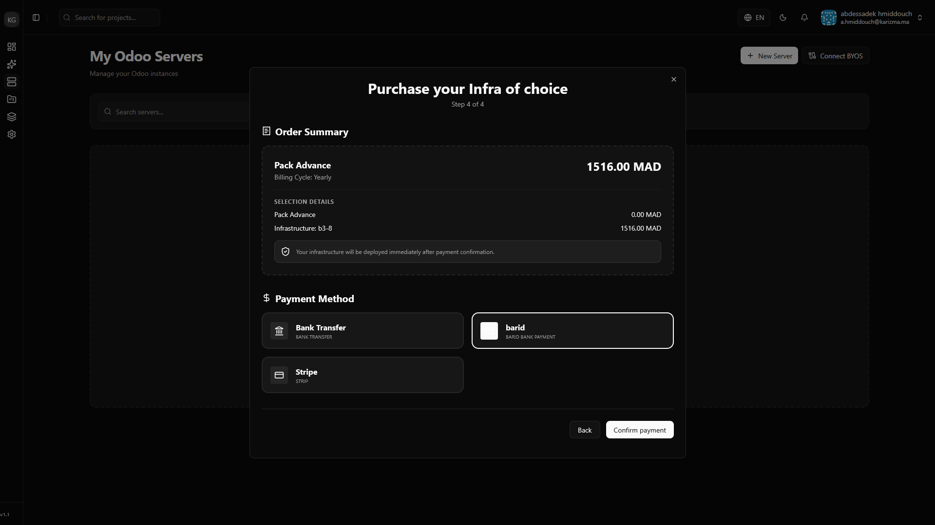Choose Payment Plan