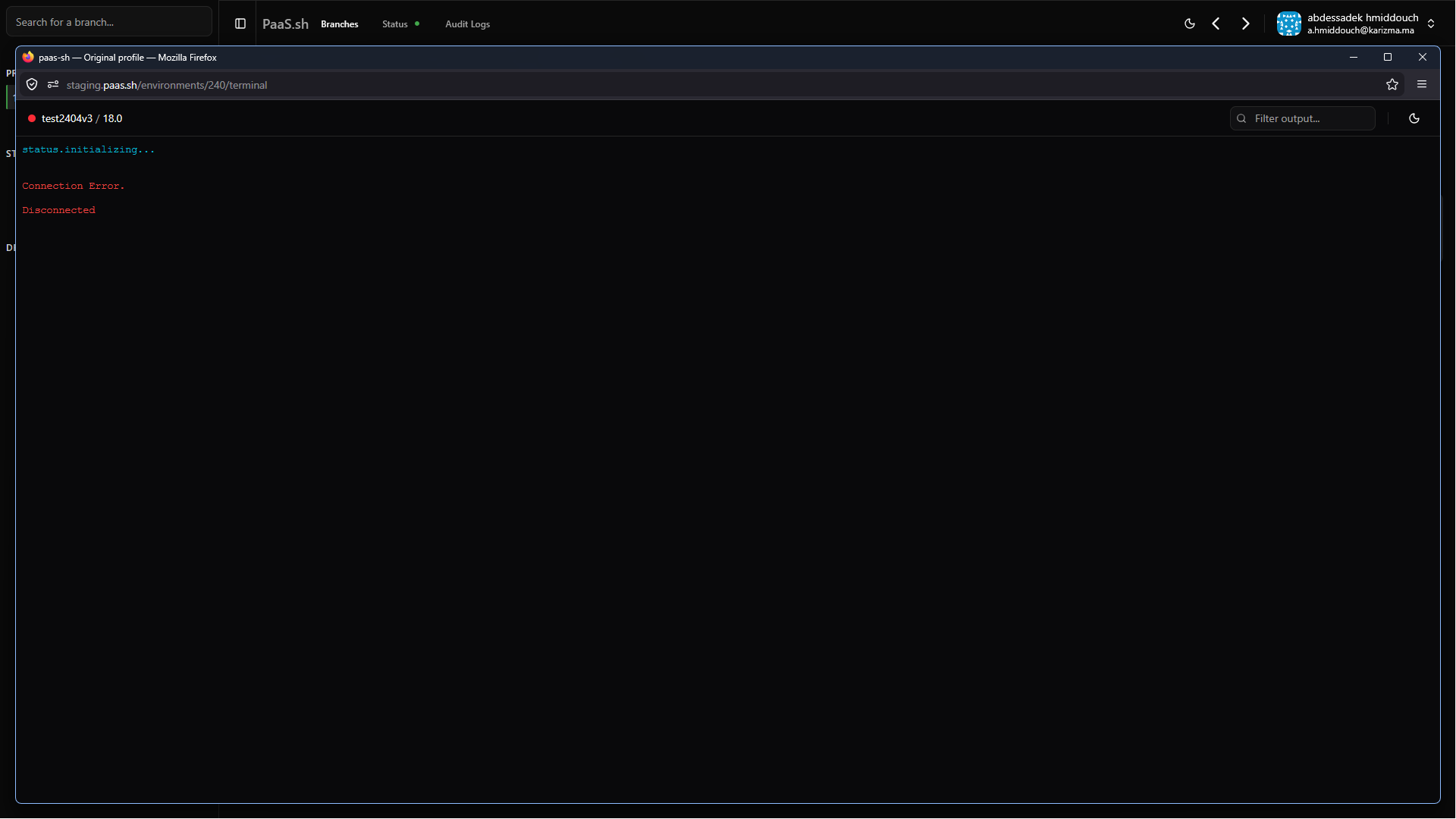 Advanced Dashboard Shell