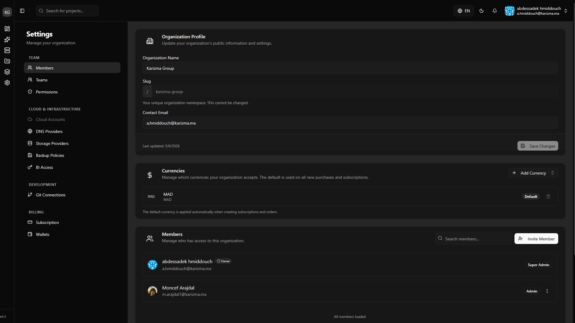Members Management